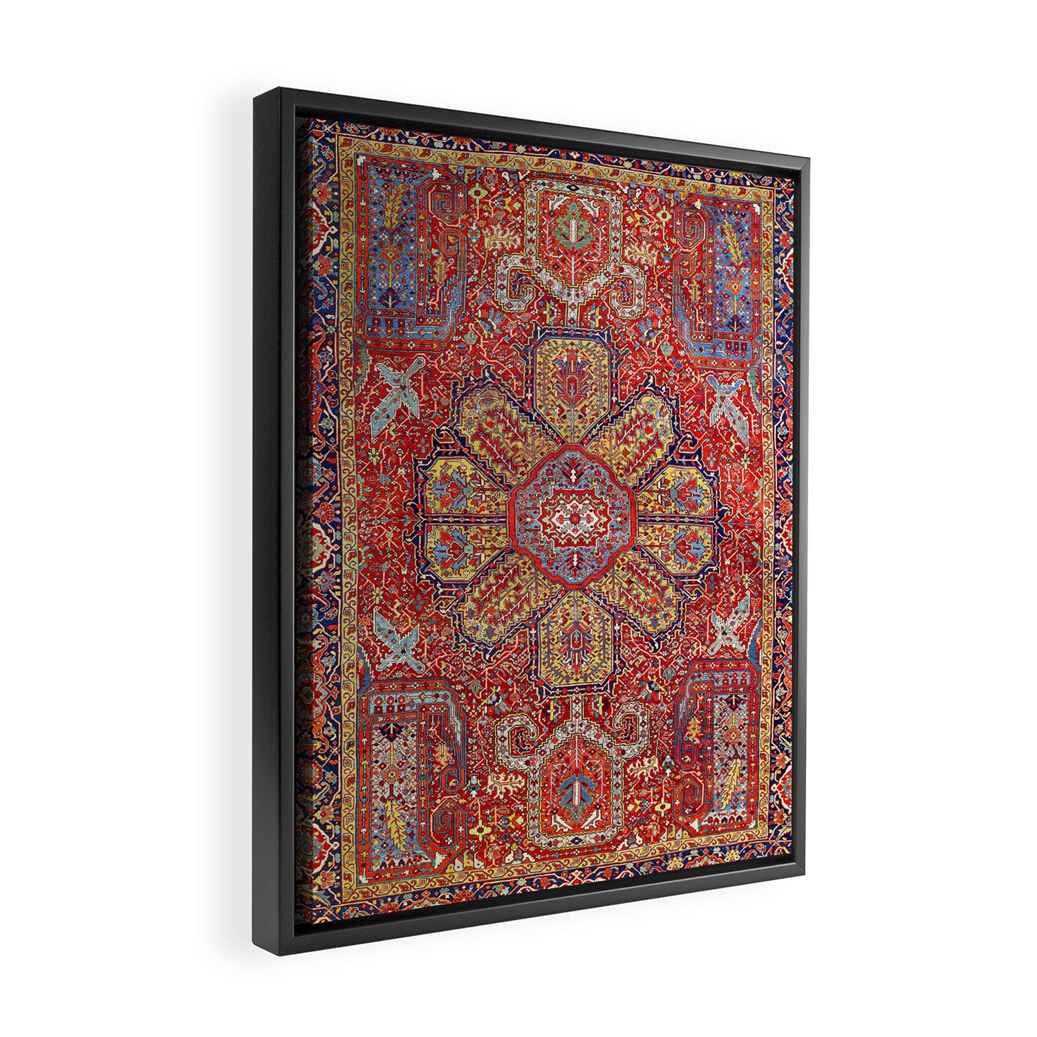 Heriz Azerbaijan Northwest Persian Carpet Print Framed Canvas Print Gallery Image 2
