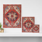 Heriz Azerbaijan Northwest Persian Carpet Print Canvas Print Gallery Image 3