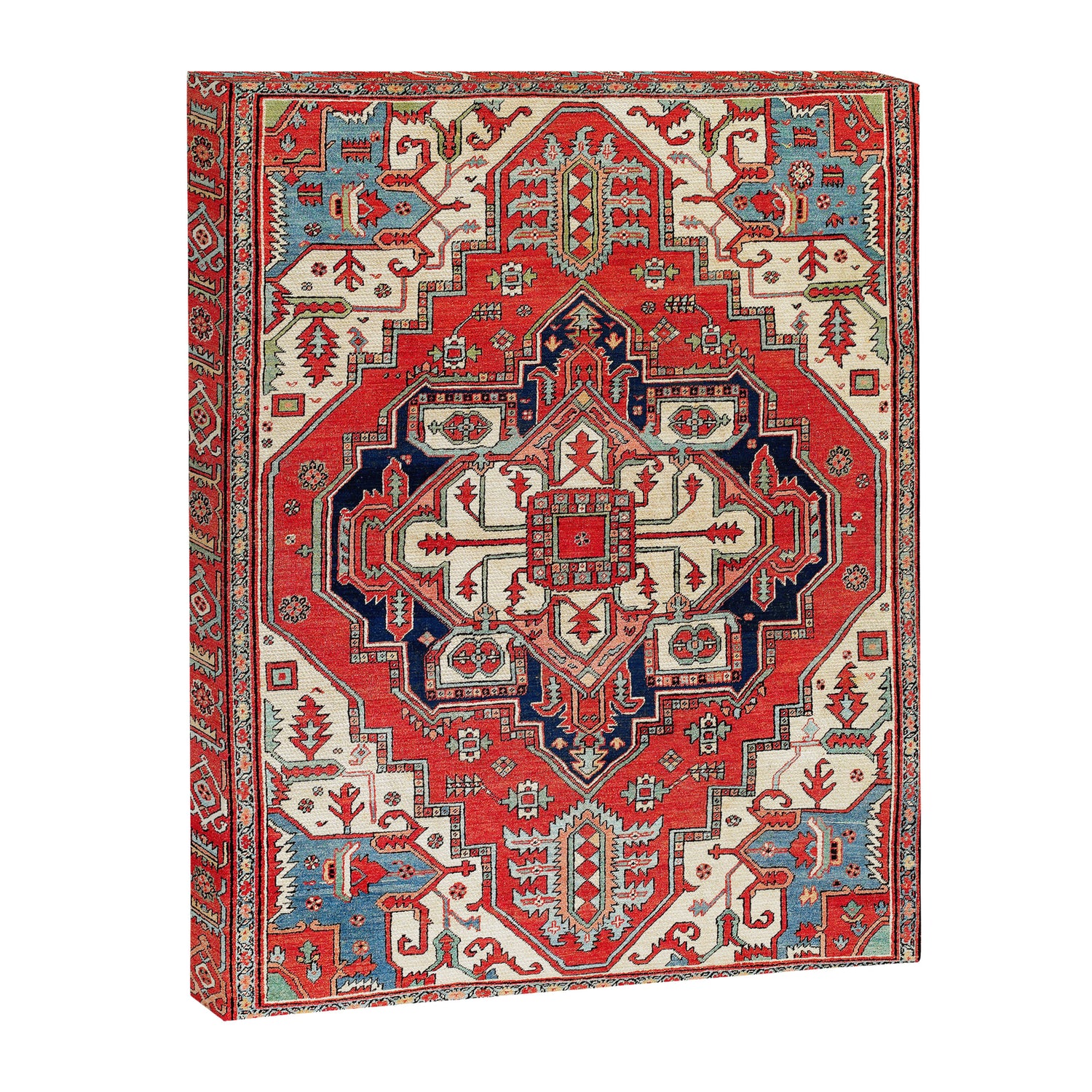 Heriz Azerbaijan Northwest Persian Carpet Print Canvas Print Gallery Image 3