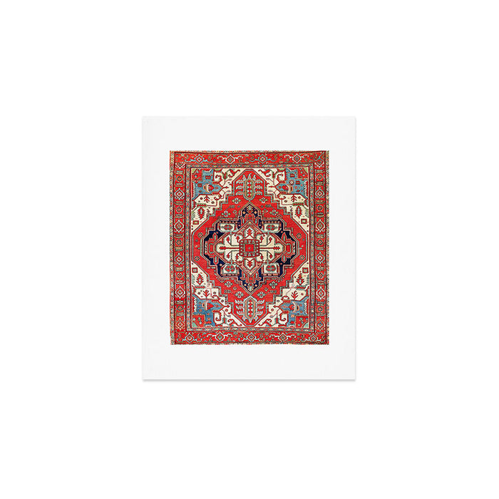Heriz Azerbaijan Northwest Persian Carpet Print Art Print Gallery Image 1