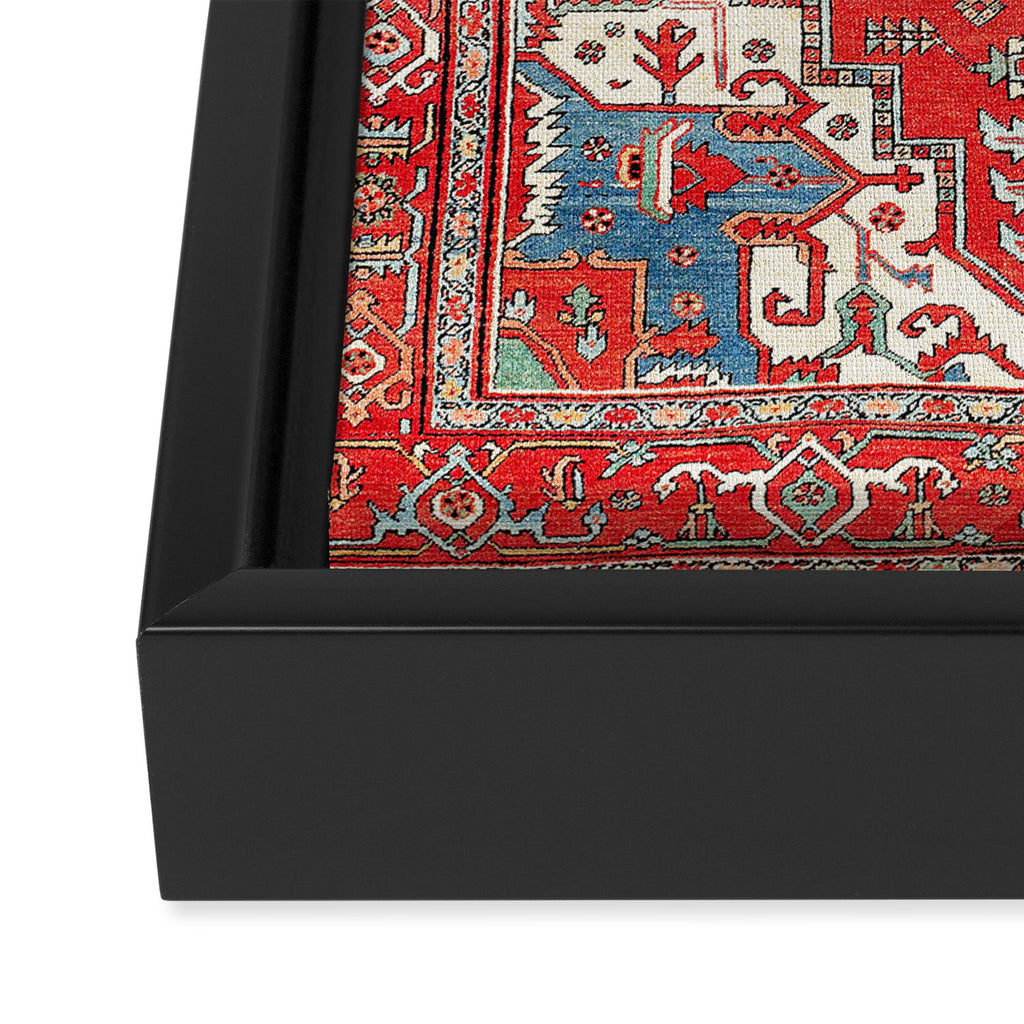 Heriz Azerbaijan Northwest Persian Carpet Print Framed Canvas Print Gallery Image 3