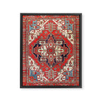 Heriz Azerbaijan Northwest Persian Carpet Print Framed Canvas Print Gallery Image 3