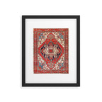 Heriz Azerbaijan Northwest Persian Carpet Print Framed Art Print Gallery Image 4