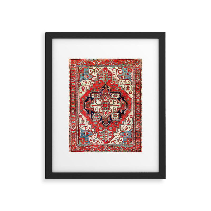 Heriz Azerbaijan Northwest Persian Carpet Print Framed Art Print Gallery Image 4