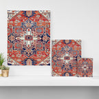 Heriz Azerbaijan Northwest Persian Rug Print Canvas Print Gallery Image 3