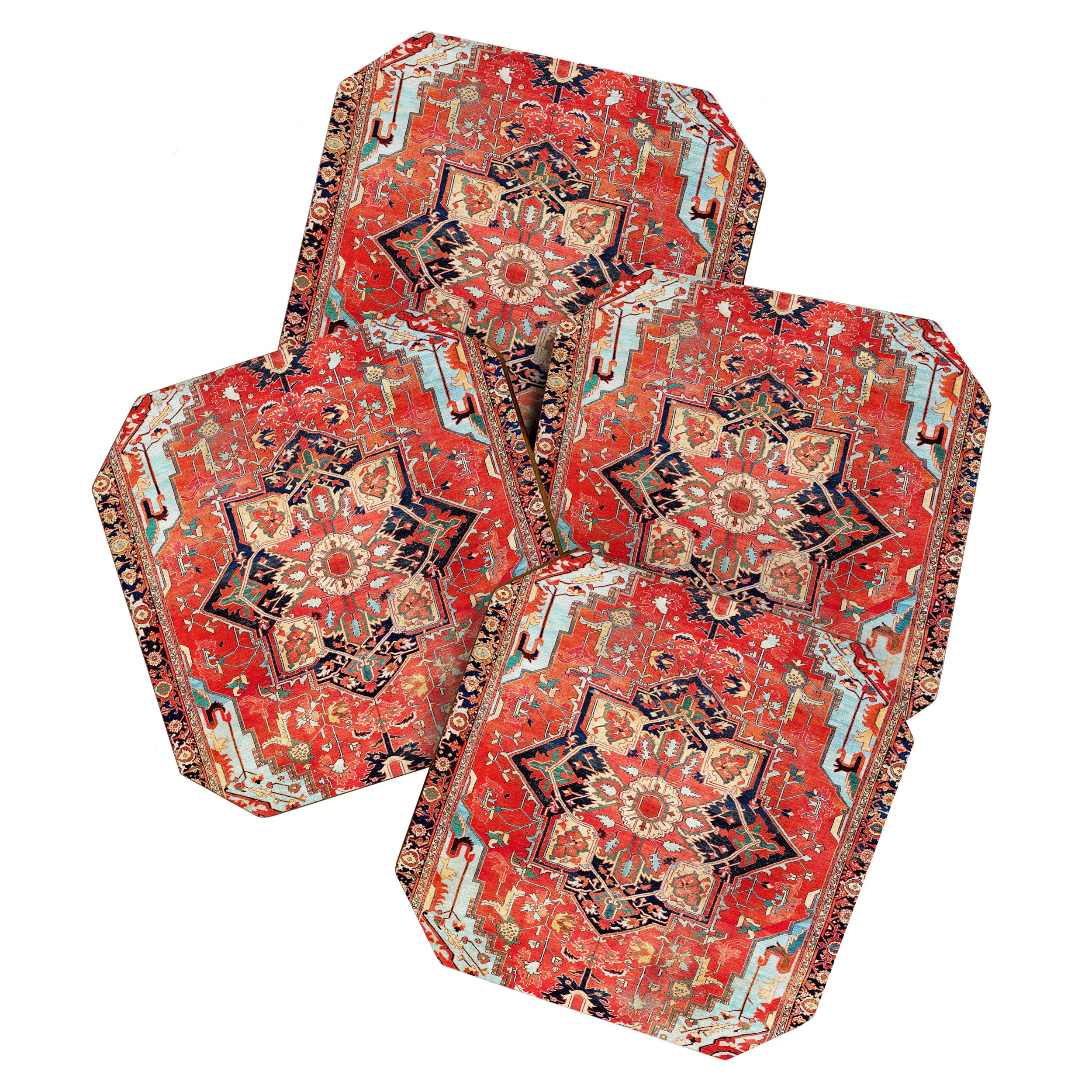Heriz Azerbaijan Northwest Persian Rug Print Coaster Gallery Image 1