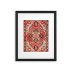 Heriz Azerbaijan Northwest Persian Rug Print Framed Art Print Gallery Image 5