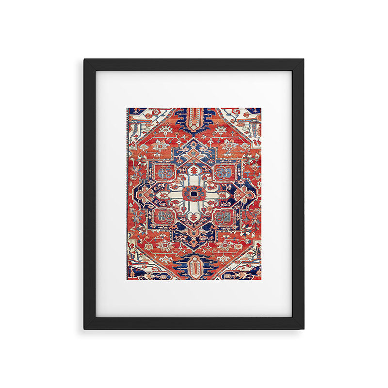 Heriz Azerbaijan Northwest Persian Rug Print Framed Art Print Gallery Image 6