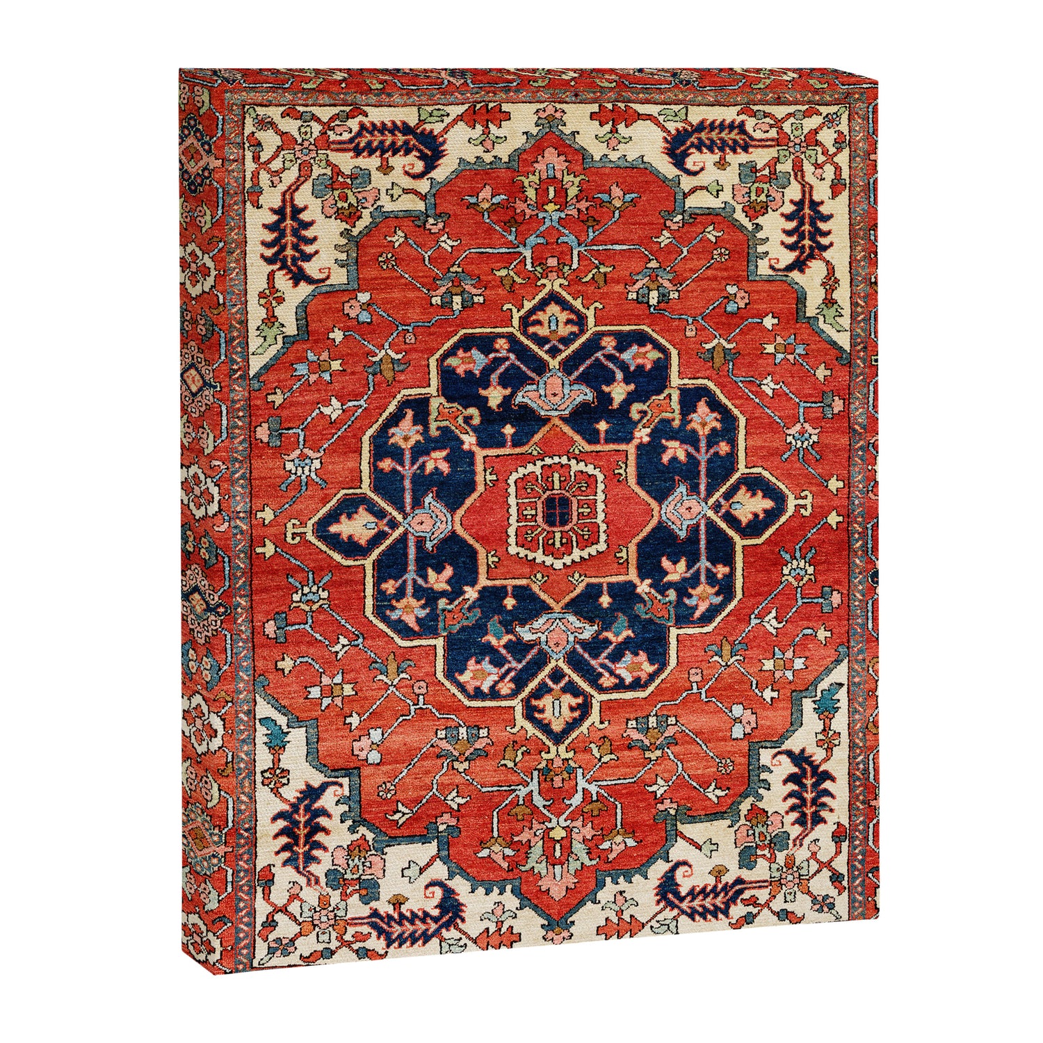 Heriz Bilverdi Azerbaijan Northwest Persian Rug Print Canvas Print Gallery Image 3