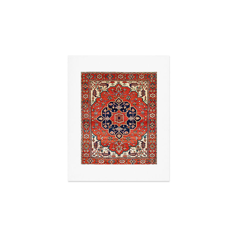 Heriz Bilverdi Azerbaijan Northwest Persian Rug Print Art Print Gallery Image 1