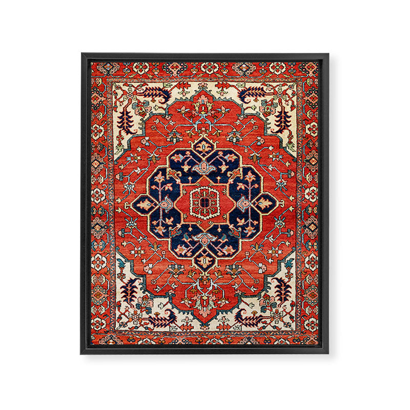 Heriz Bilverdi Azerbaijan Northwest Persian Rug Print Framed Canvas Print Gallery Image 3