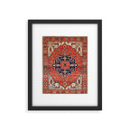 Heriz Bilverdi Azerbaijan Northwest Persian Rug Print Framed Art Print Gallery Image 5