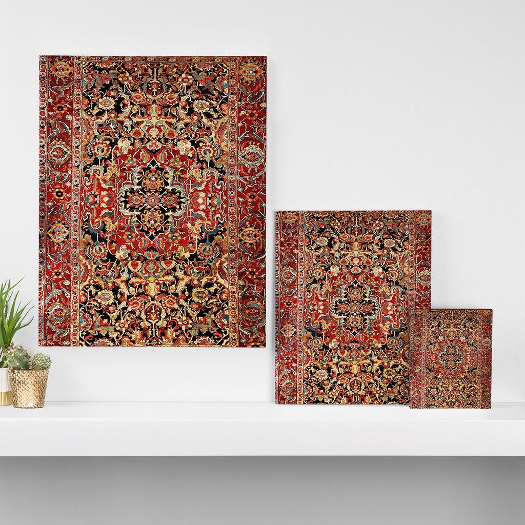 Heriz Northwest Persian Carpet Print Canvas Print Gallery Image 3