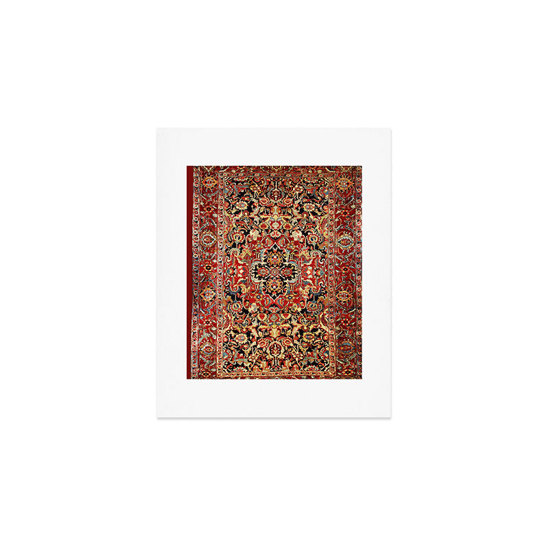 Heriz Northwest Persian Carpet Print Art Print Gallery Image 1