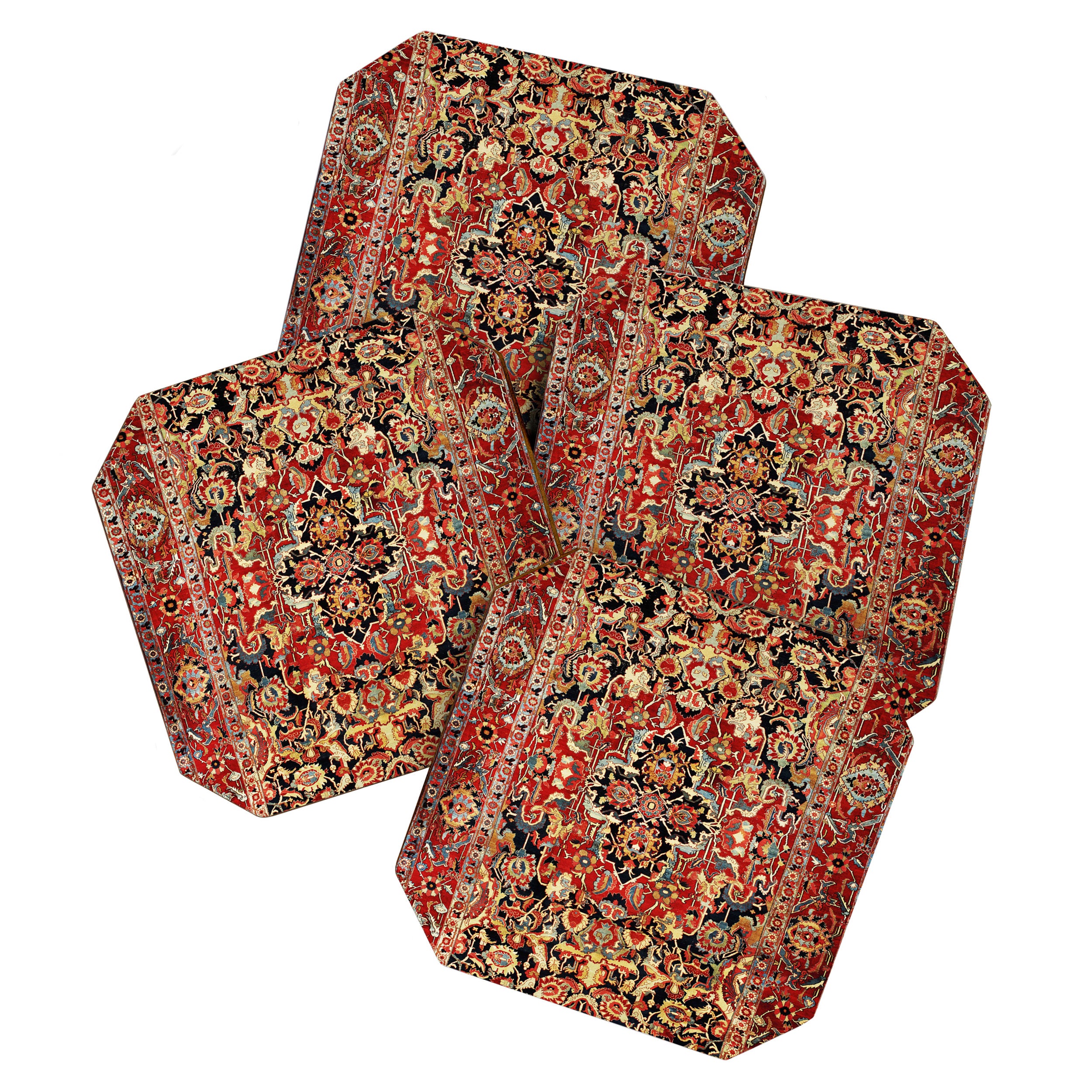 Heriz Northwest Persian Carpet Print Coaster Gallery Image 1