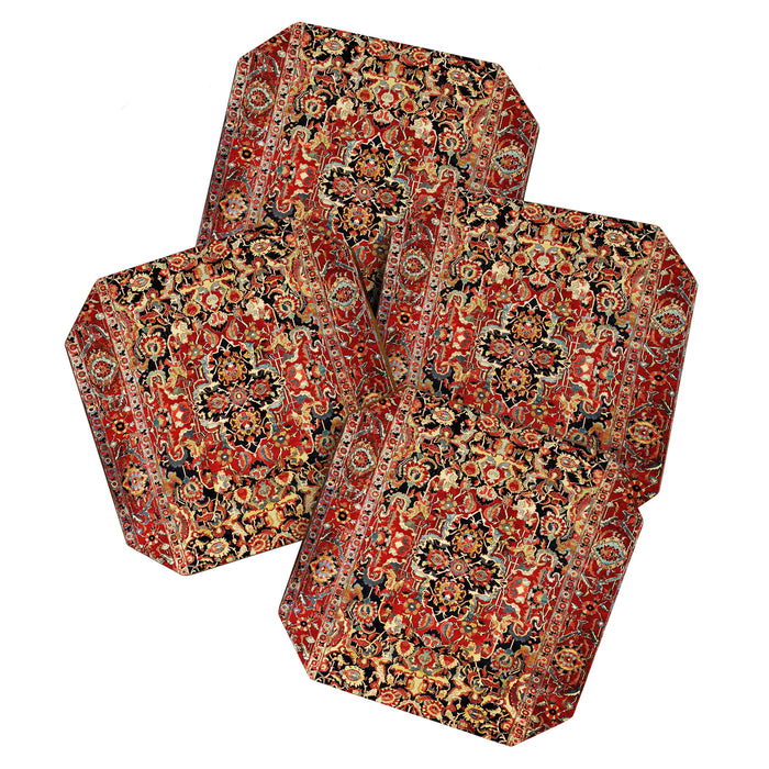 Heriz Northwest Persian Carpet Print Coaster Gallery Image 1