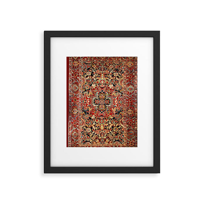Heriz Northwest Persian Carpet Print Framed Art Print Gallery Image 1