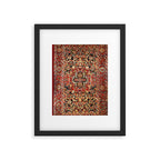 Heriz Northwest Persian Carpet Print Framed Art Print Gallery Image 4