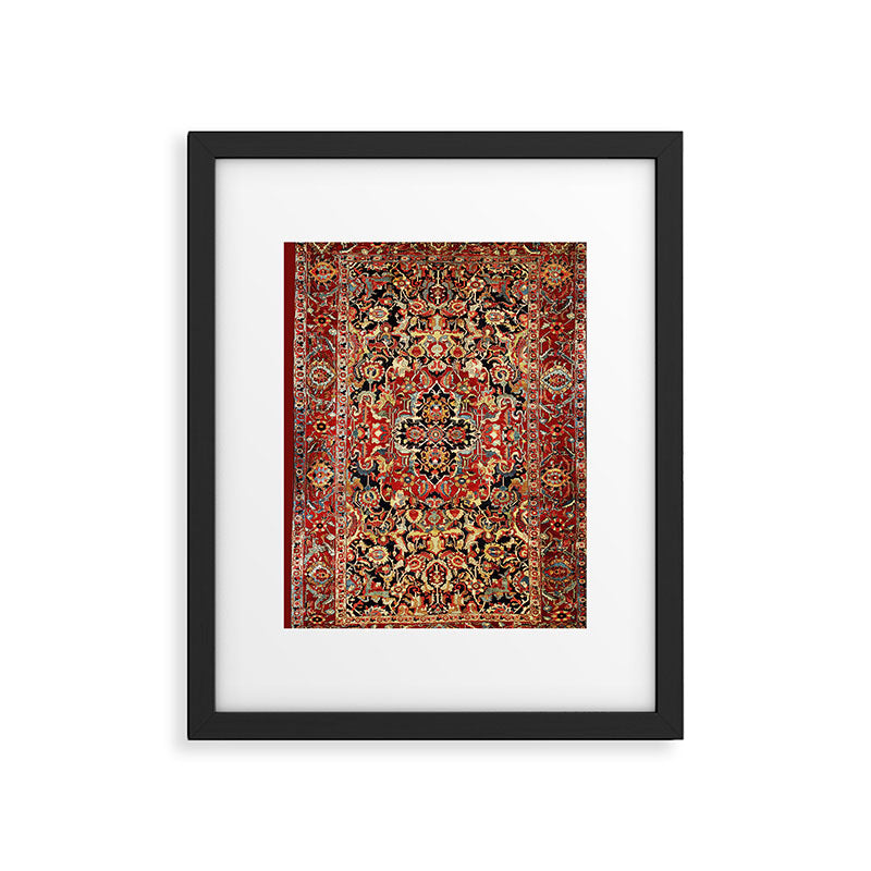 Heriz Northwest Persian Carpet Print Framed Art Print Gallery Image 4