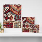 Hotamis  Antique Konya Turkish Kilim Print Canvas Print Gallery Image 3