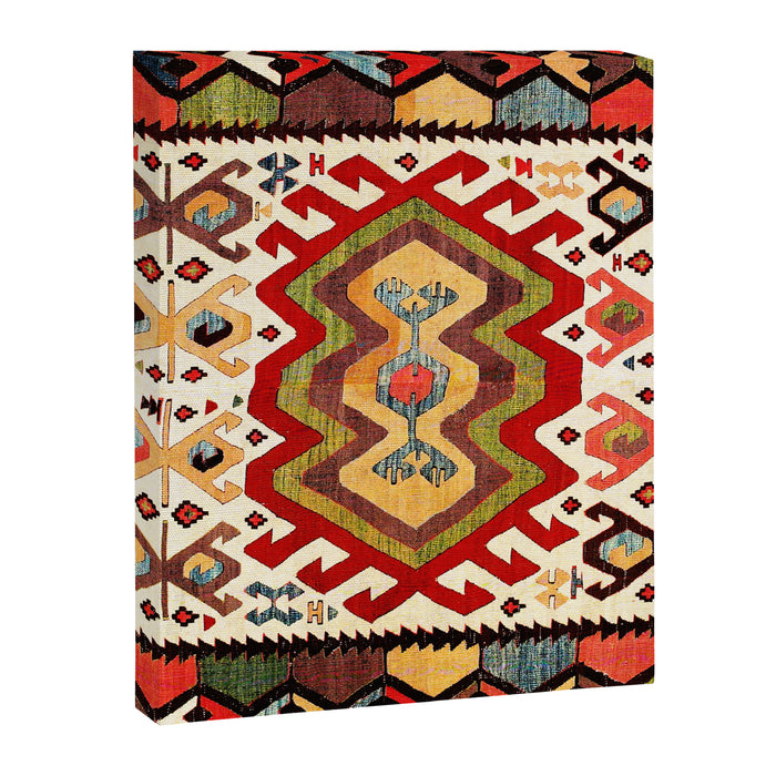 Hotamis  Antique Turkish Konya Turkmen Kilim Rug Print Canvas Print Gallery Image 1
