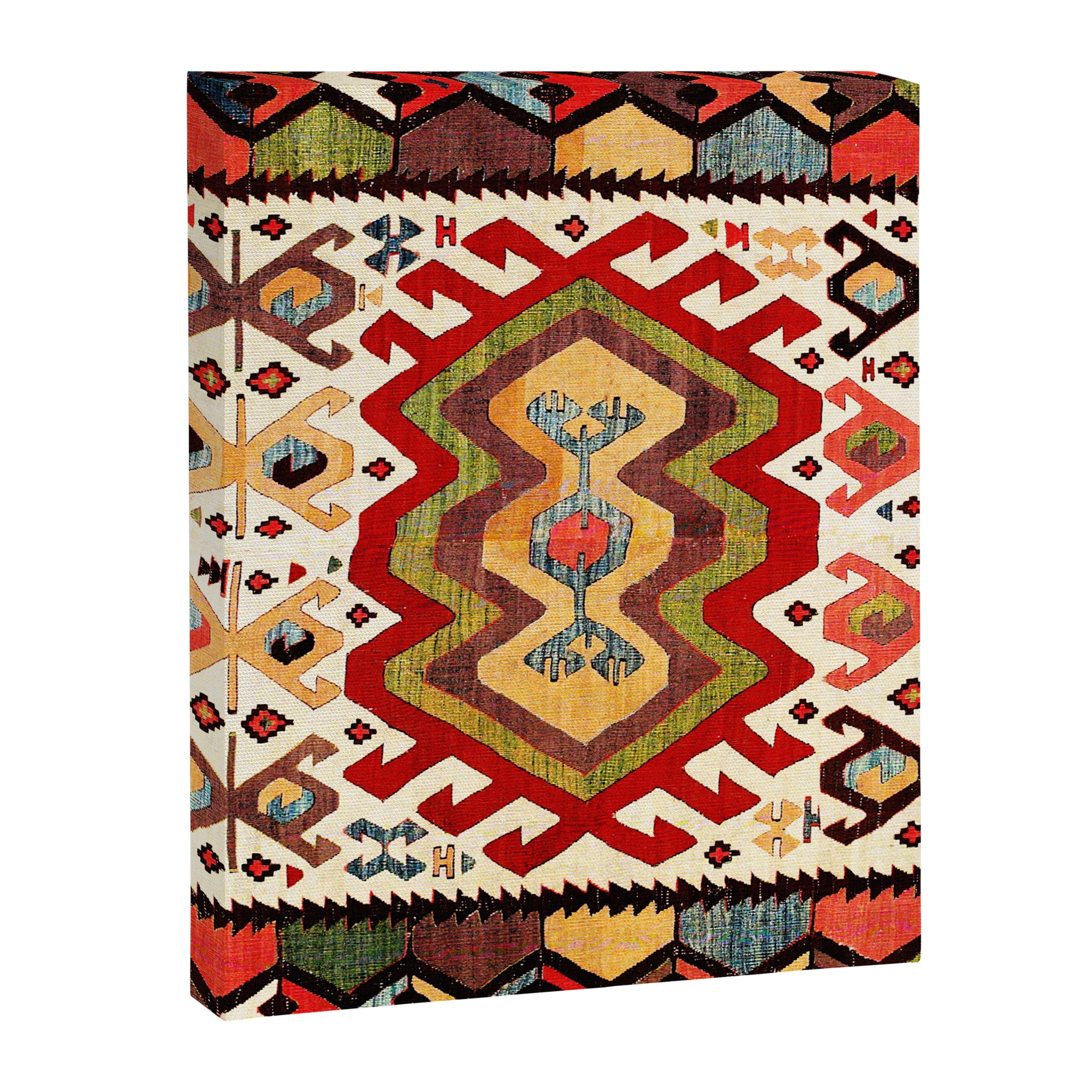 Hotamis  Antique Turkish Konya Turkmen Kilim Rug Print Canvas Print Gallery Image 3