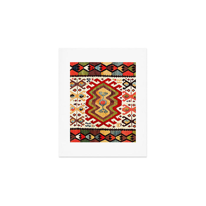 Hotamis  Antique Turkish Konya Turkmen Kilim Rug Print Art Print Gallery Image 1