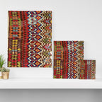 Hotamis Konya Central Anatolian Kilim Print ca. 1800 Canvas Print Gallery Image 3