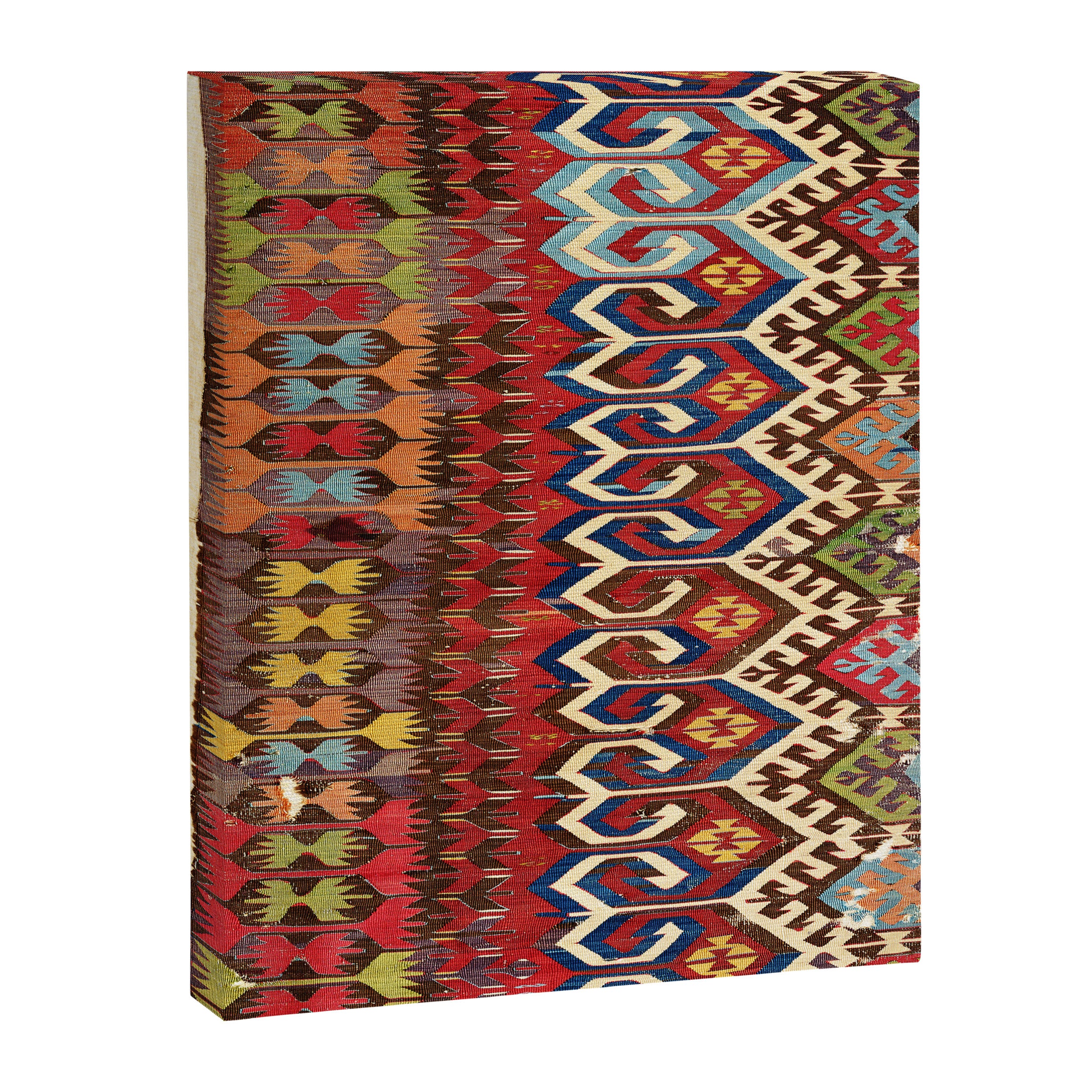 Hotamis Konya Central Anatolian Kilim Print ca. 1800 Canvas Print Gallery Image 3