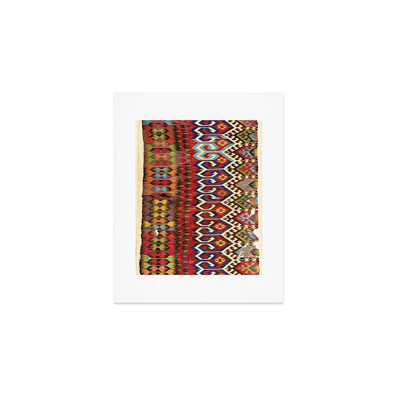 Hotamis Konya Central Anatolian Kilim Print ca. 1800 Art Print Gallery Image 1
