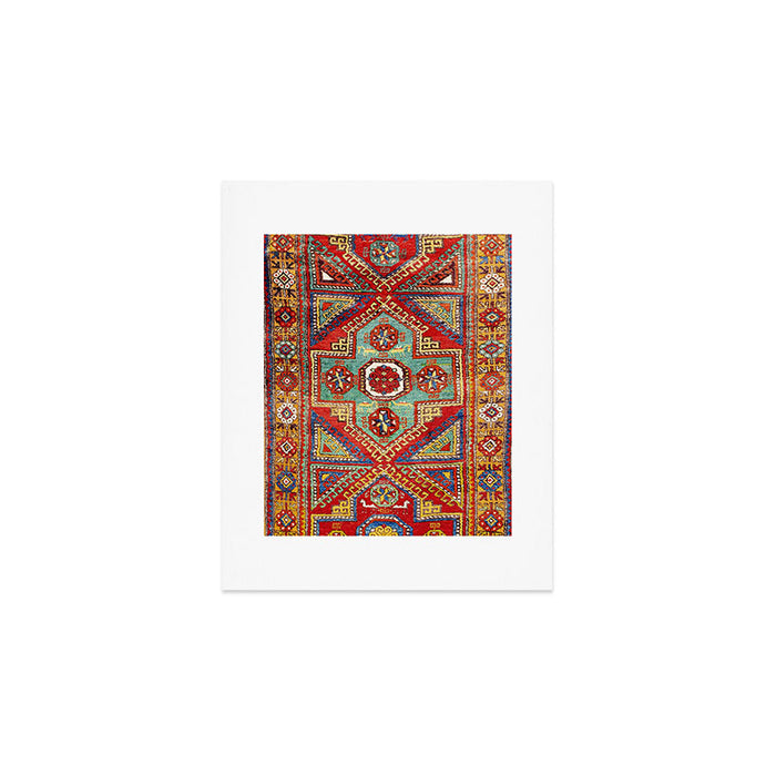 Incesu Turkish Village Antique Long Rug Print Art Print Gallery Image 1
