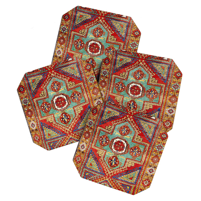 Incesu Turkish Village Antique Long Rug Print Coaster Gallery Image 1