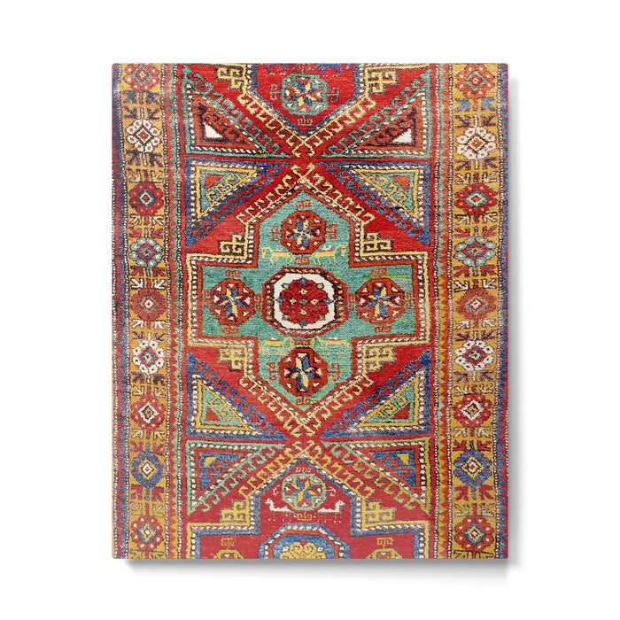 Incesu Turkish Village Antique Long Rug Print Metal Print Gallery Image 1