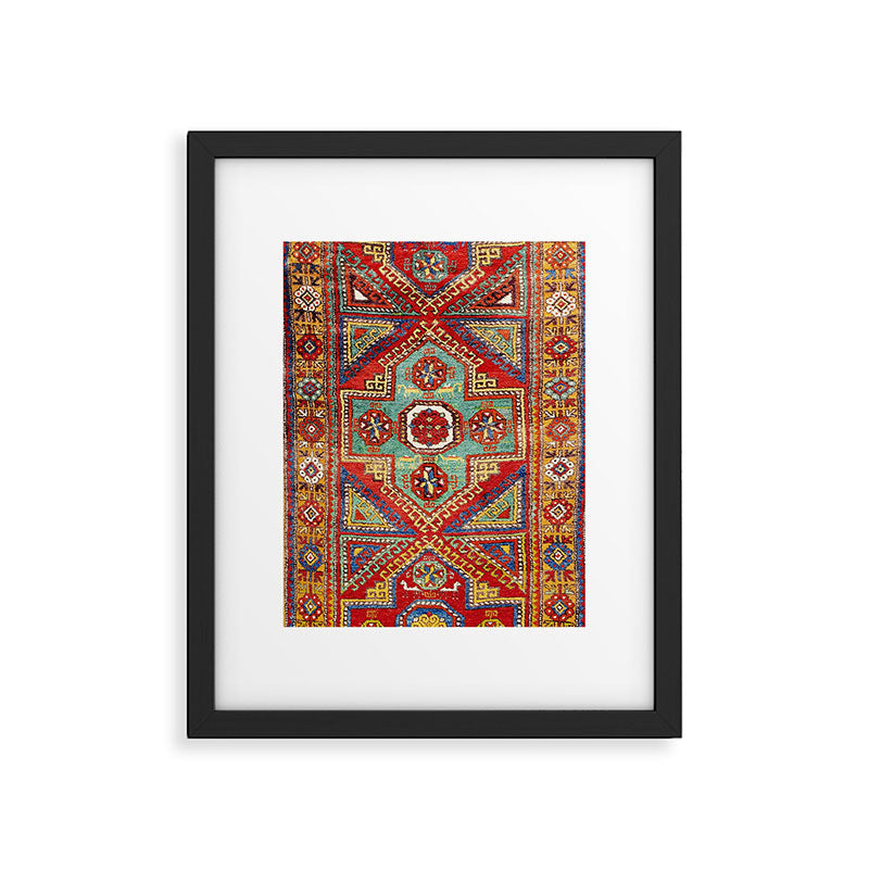 Incesu Turkish Village Antique Long Rug Print Framed Art Print Gallery Image 6