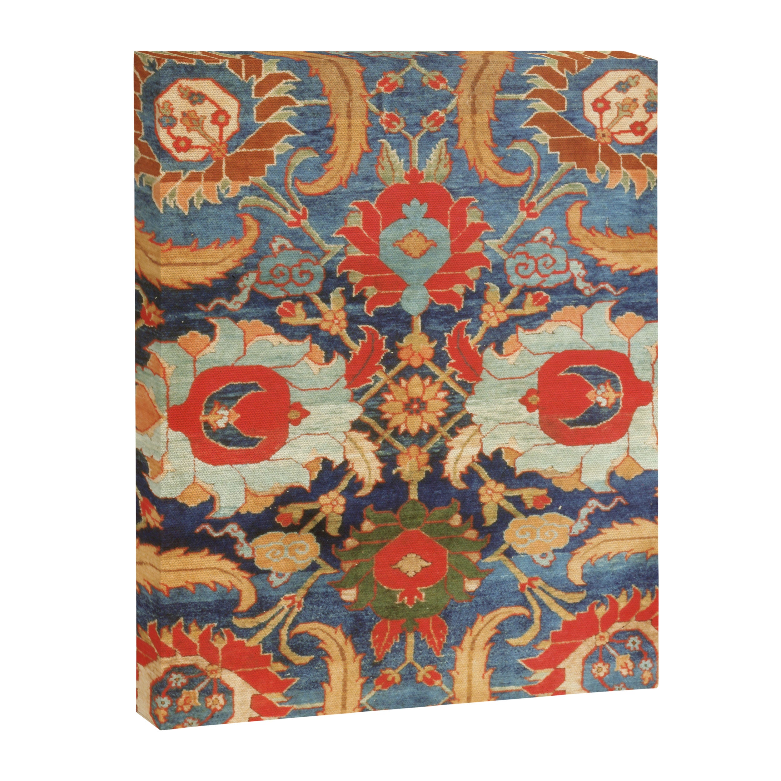Indian Antique Floral Rug Print Canvas Print Gallery Image 3