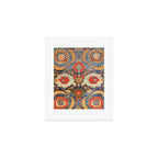 Indian Antique Floral Rug Print Art Print Gallery Image 1