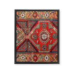 Innice Cappadocia Central Anatolian Rug Print Framed Canvas Print Gallery Image 3