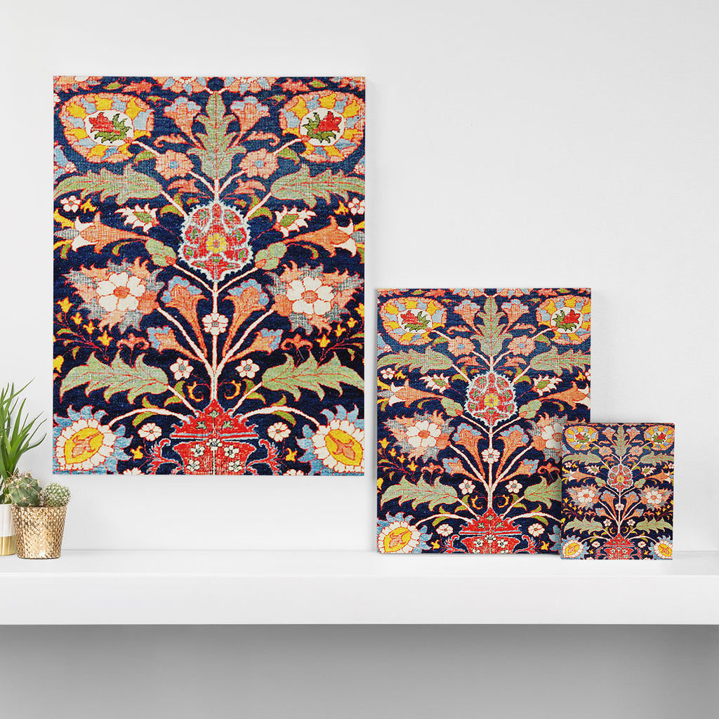 Iraqi Antique Kurdish Rug Print Canvas Print Gallery Image 3