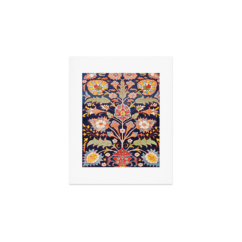 Iraqi Antique Kurdish Rug Print Art Print Gallery Image 1