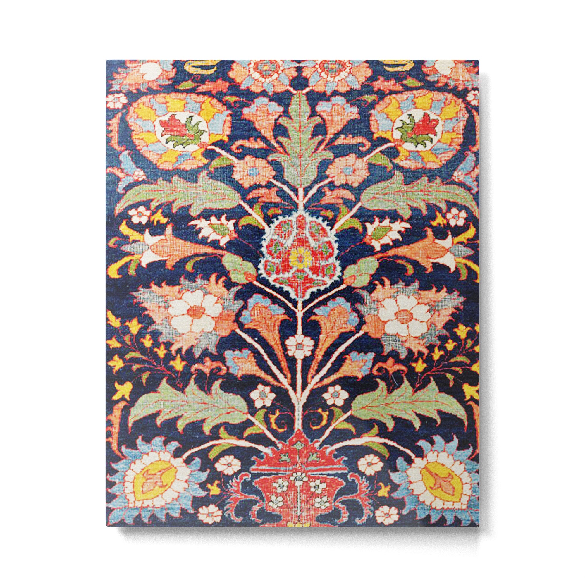 Iraqi Antique Kurdish Rug Print Metal Print Gallery Image 4