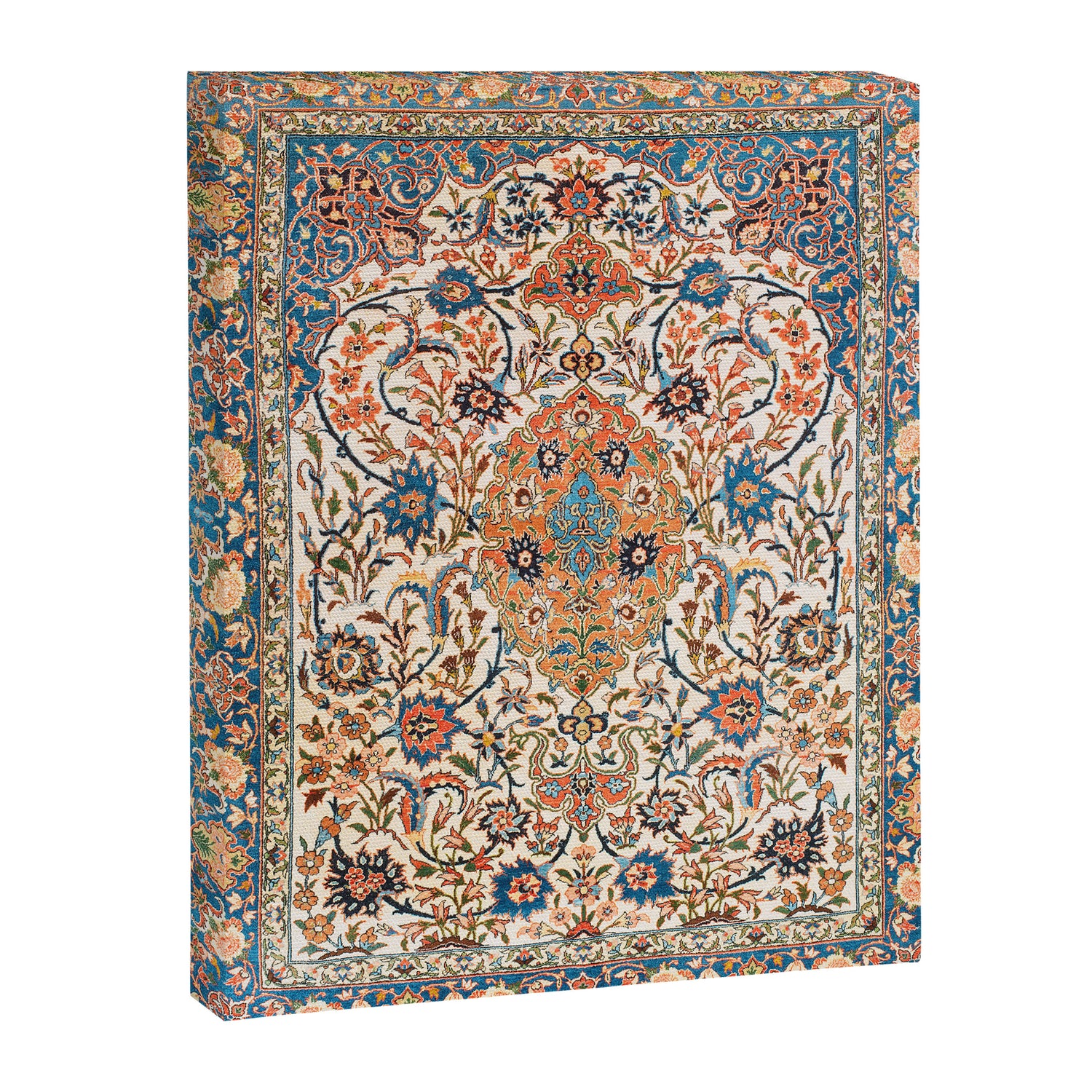 Isfahan Antique Central Persian Carpet Print Canvas Print Gallery Image 3