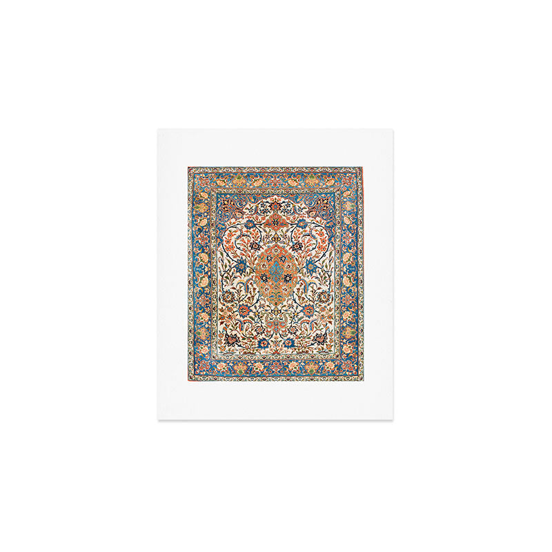 Isfahan Antique Central Persian Carpet Print Art Print Gallery Image 1