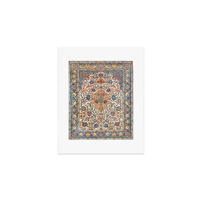 Isfahan Antique Central Persian Carpet Print Art Print Gallery Image 1