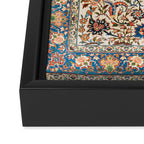 Isfahan Antique Central Persian Carpet Print Framed Canvas Print Gallery Image 3