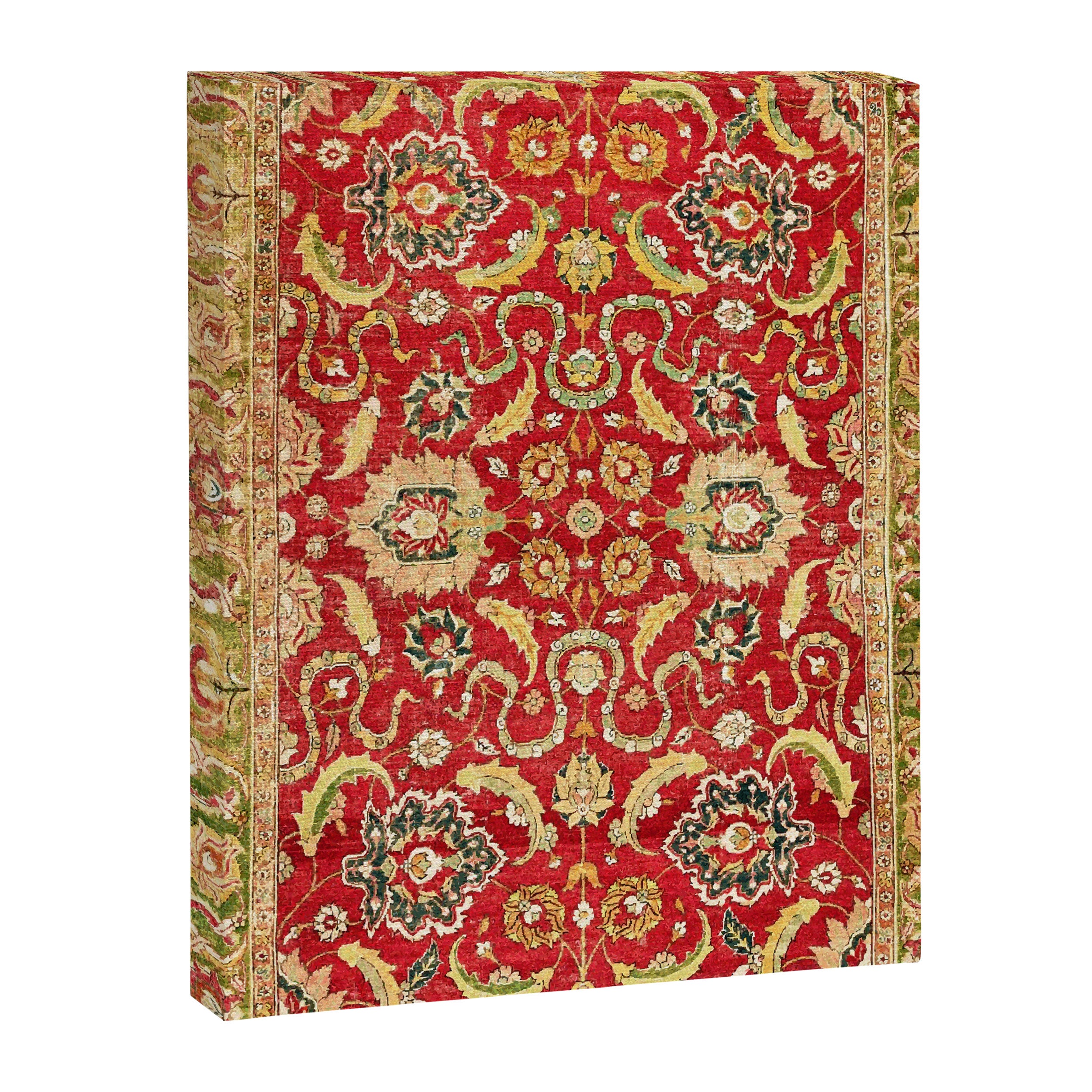 Isphahan Antique Central Persian Rug Print Canvas Print Gallery Image 3