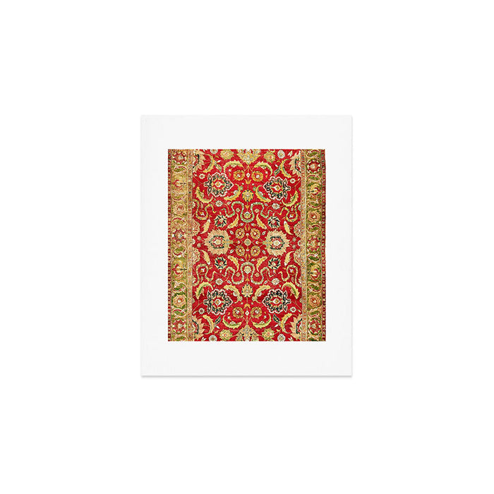 Isphahan Antique Central Persian Rug Print Art Print Gallery Image 1