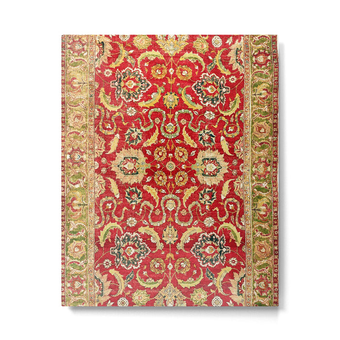 Isphahan Antique Central Persian Rug Print Metal Print Gallery Image 1