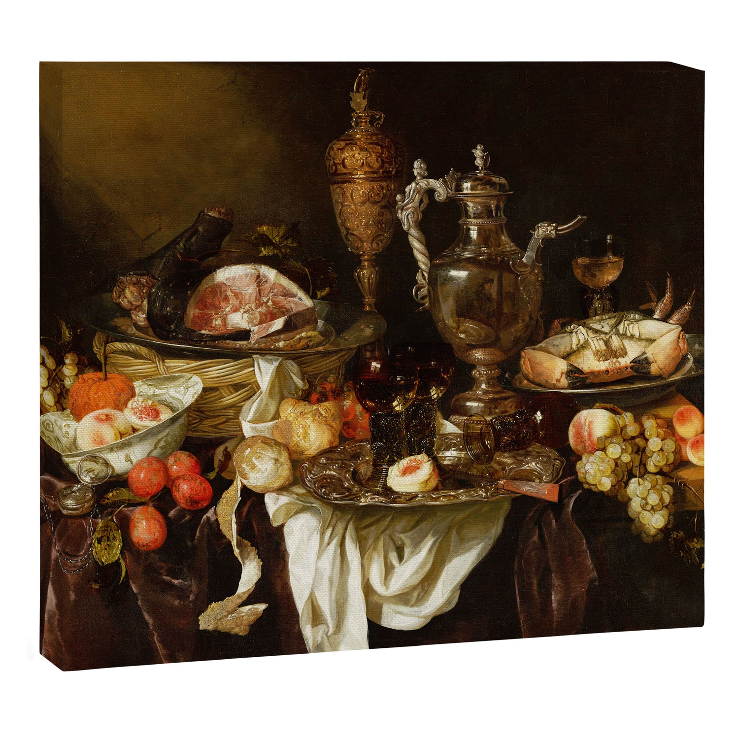 Jan Davidsz. de Heem Still Life With Crab And Fruit Canvas Print Gallery Image 3