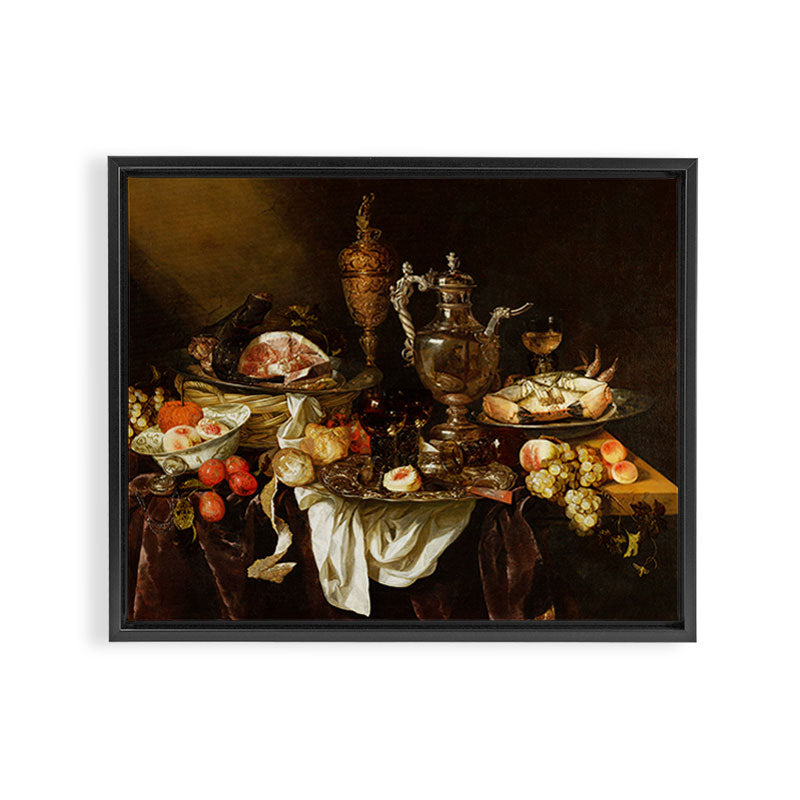 Jan Davidsz. de Heem Still Life With Crab And Fruit Framed Canvas Print Gallery Image 3