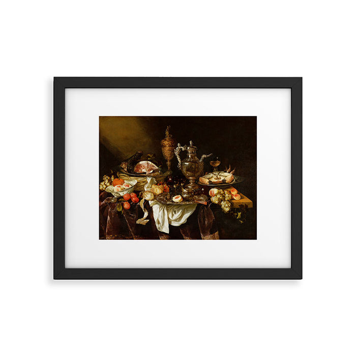 Jan Davidsz. de Heem Still Life With Crab And Fruit Framed Art Print Gallery Image 1